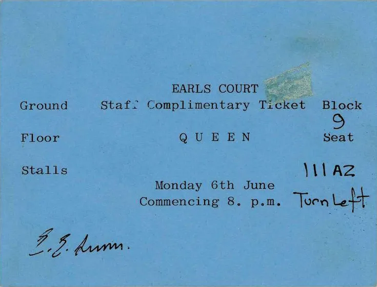 Queen на сцене Earl's Court, июнь 1977