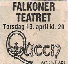 Queen на сцене, европейский этап News of the World Tour, апрель 1978